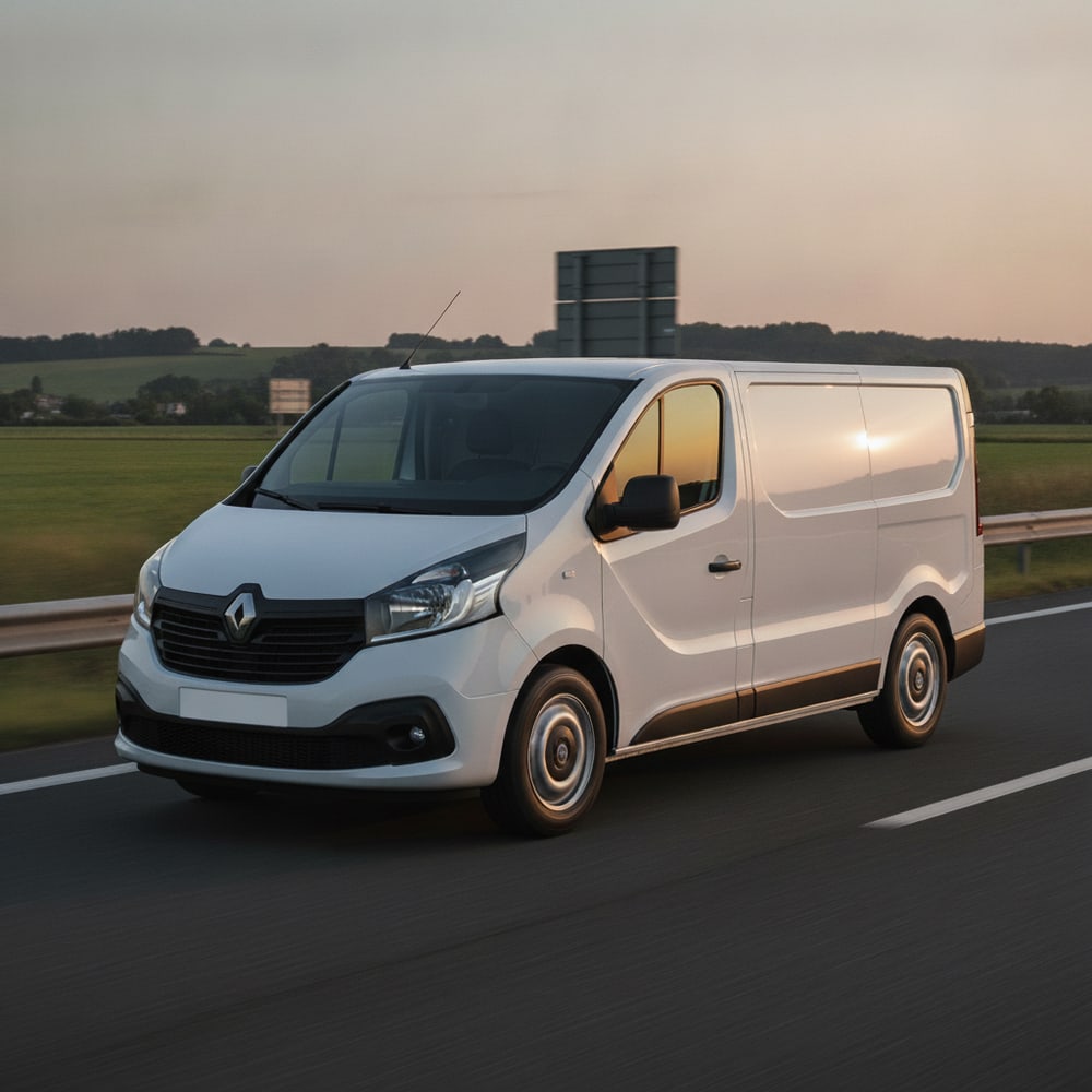 Renault Trafic — vedere față, transport internațional